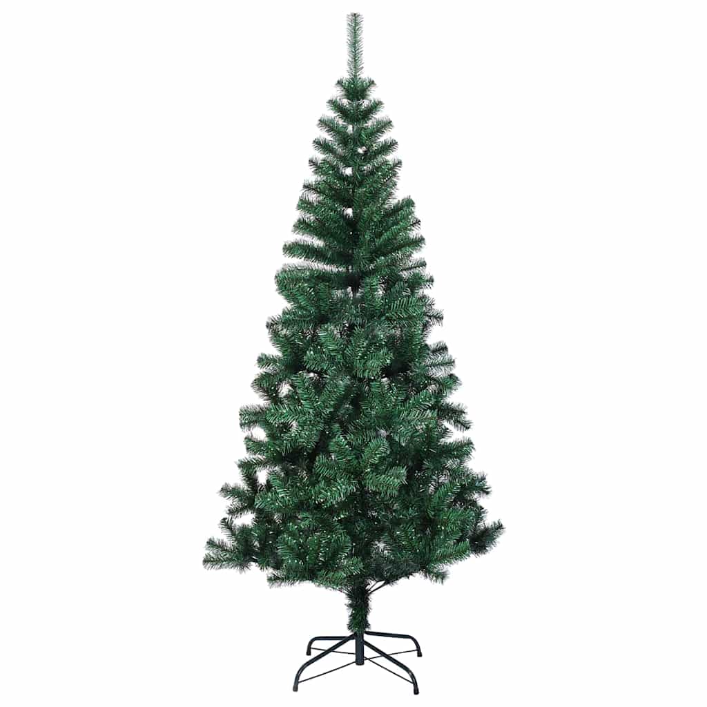 Kunstigjuletre med dekorative strenglys grønn 120cm PVC