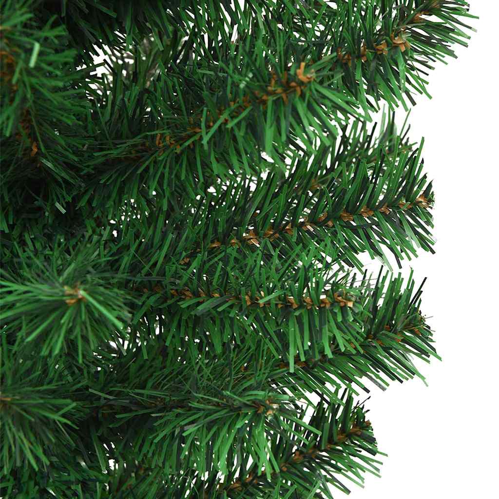 Uventet kunstig forhåndsbelyst juletre med kule sett 120 cm