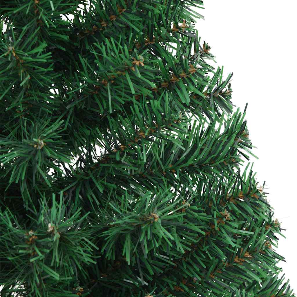 Kunstig Forhåndsopplyst Juletre med 150 LED grønn 120 cm PVC