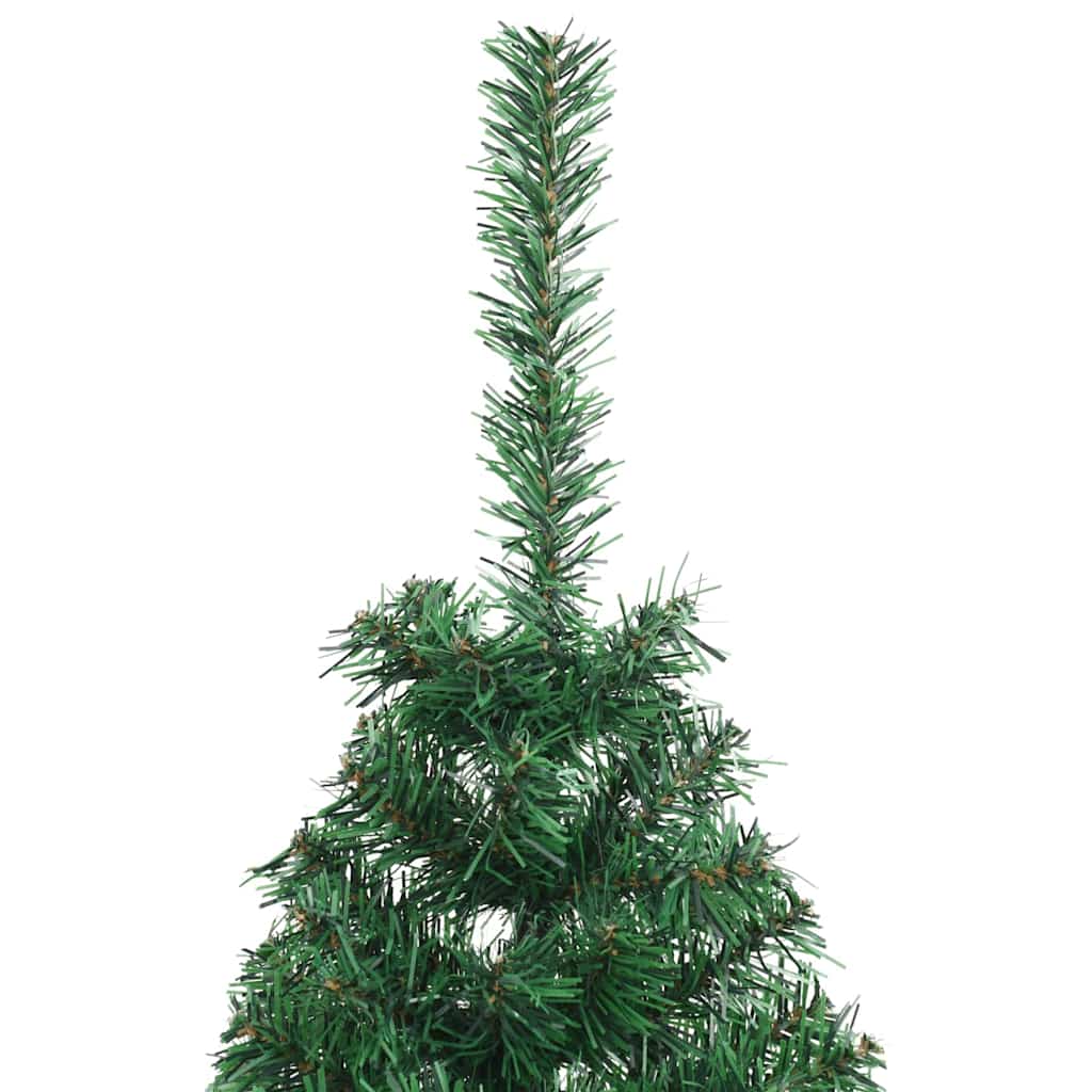 Kunstig forbelyst juletre grønn 120 cm PVC