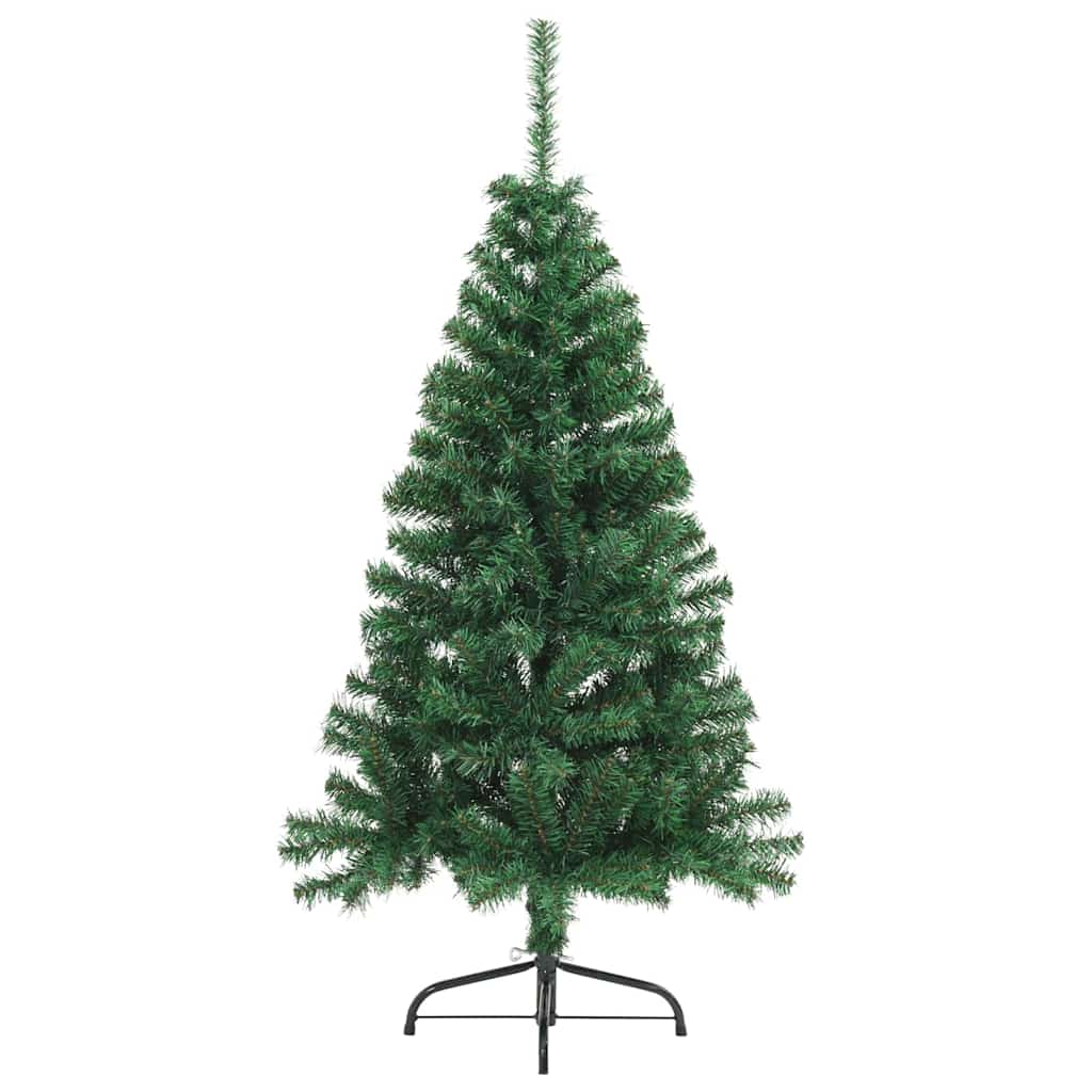 Kunstig forbelyst juletre grønn 120 cm PVC