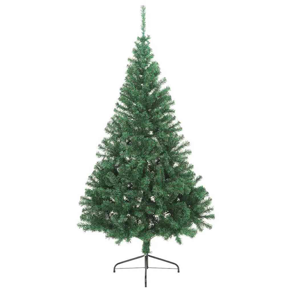 Kunstig forbelyst juletre med 300 LED grønn 210 cm PVC
