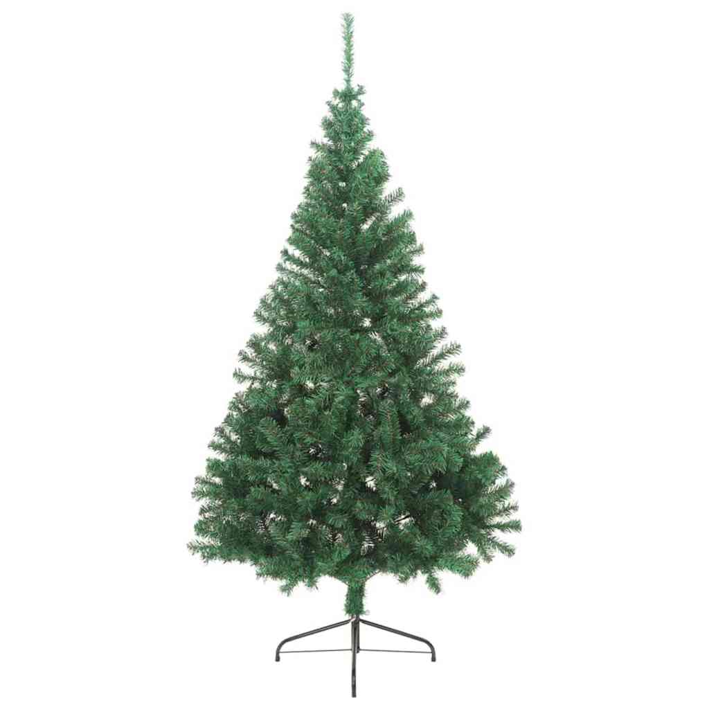 Kunstig forbelyst juletre grønn 240 cm PVC