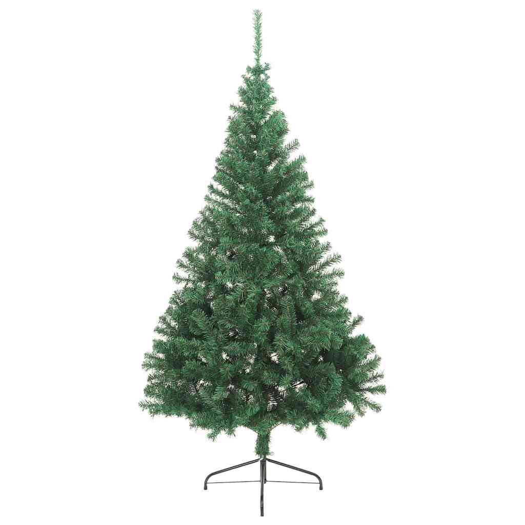 Kunstig forbelyst juletre grønn 240 cm PVC