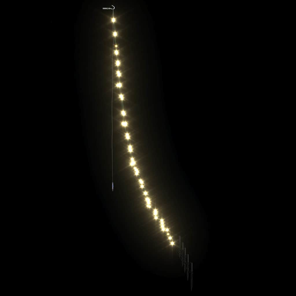 LED juletre med 112 LED med jordspyd Varmhvit 511 cm Metall