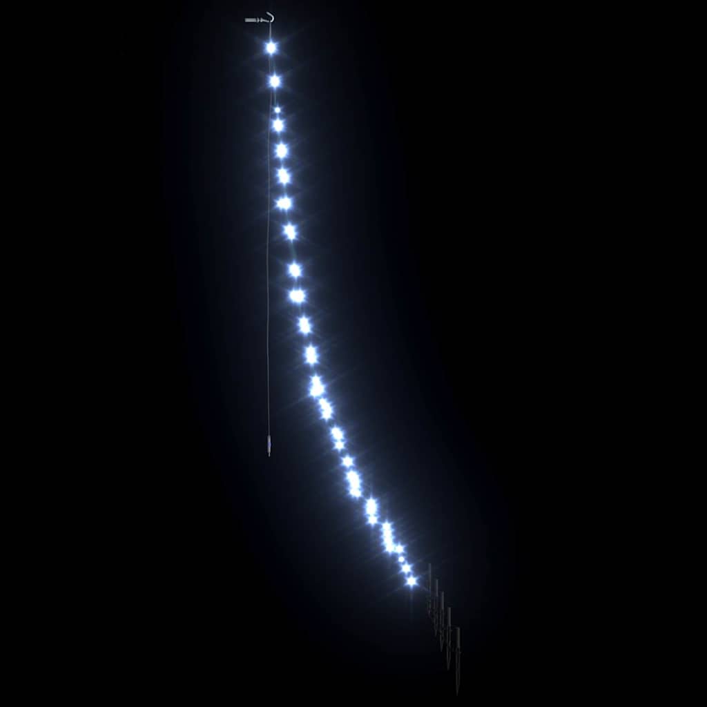 LED juletre med 112 LED med jordspyd Kaldhvit 511 cm Metall