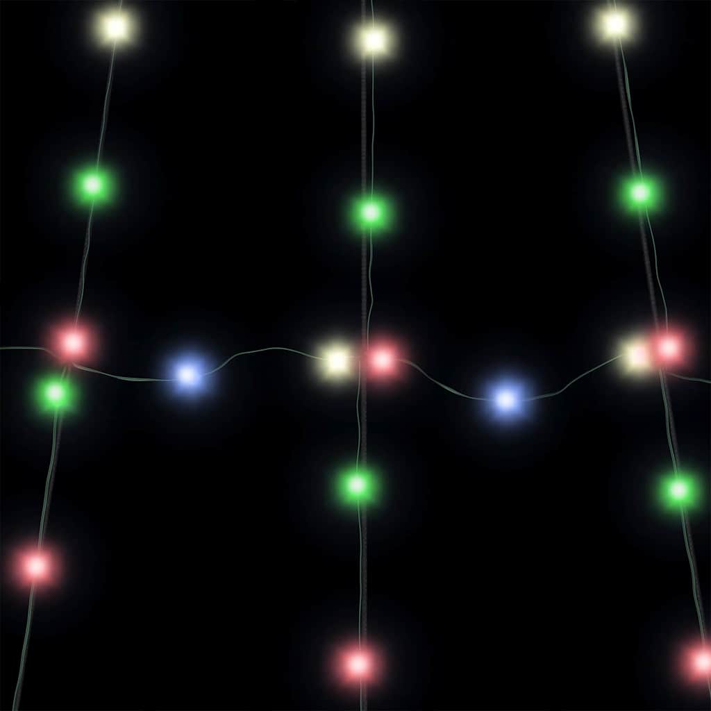 LED juletre med 112 LED med jordspyd Flerfarget 511 cm Metall