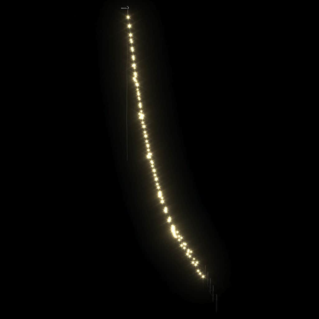 LED juletre med 168 LED med jordspyd Varmhvit 511 cm Metall