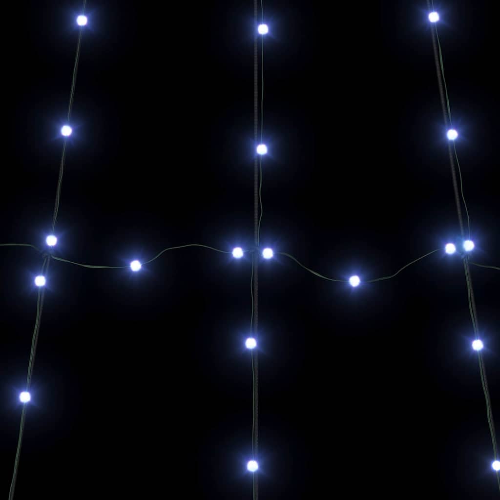 LED juletre med 168 LED med jordspyd Blå 511 cm Metall