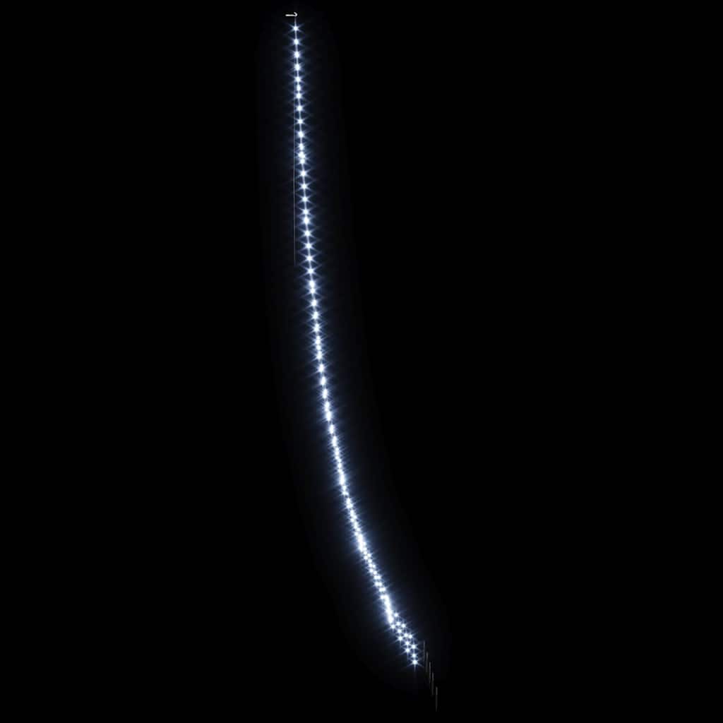 LED juletre med 276 LED med jordspyd Kaldhvit 511 cm Metall