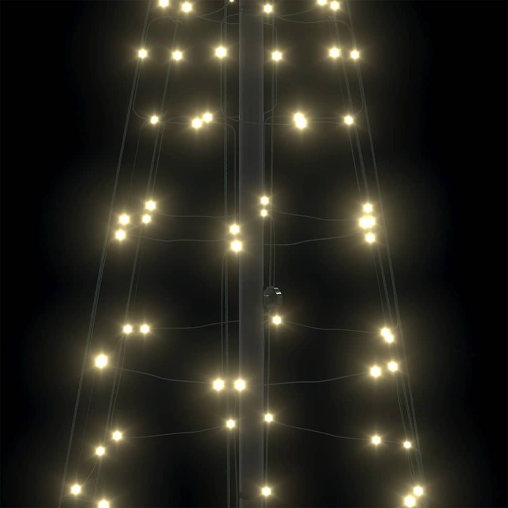 LED juletre med 390 LED med jordspyd Varmhvit 250 cm Jern