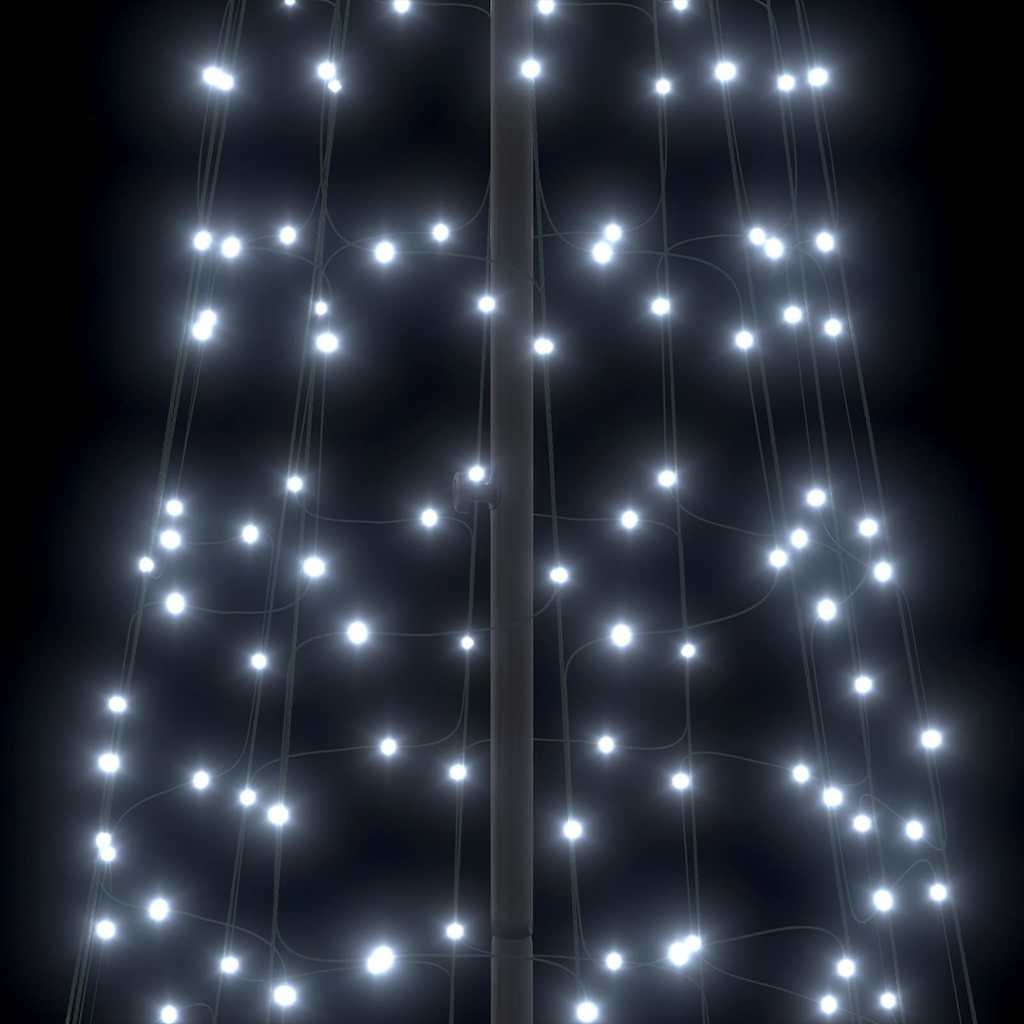 LED juletre med 800 LED med jordspyd Kaldhvit 400 cm Jern