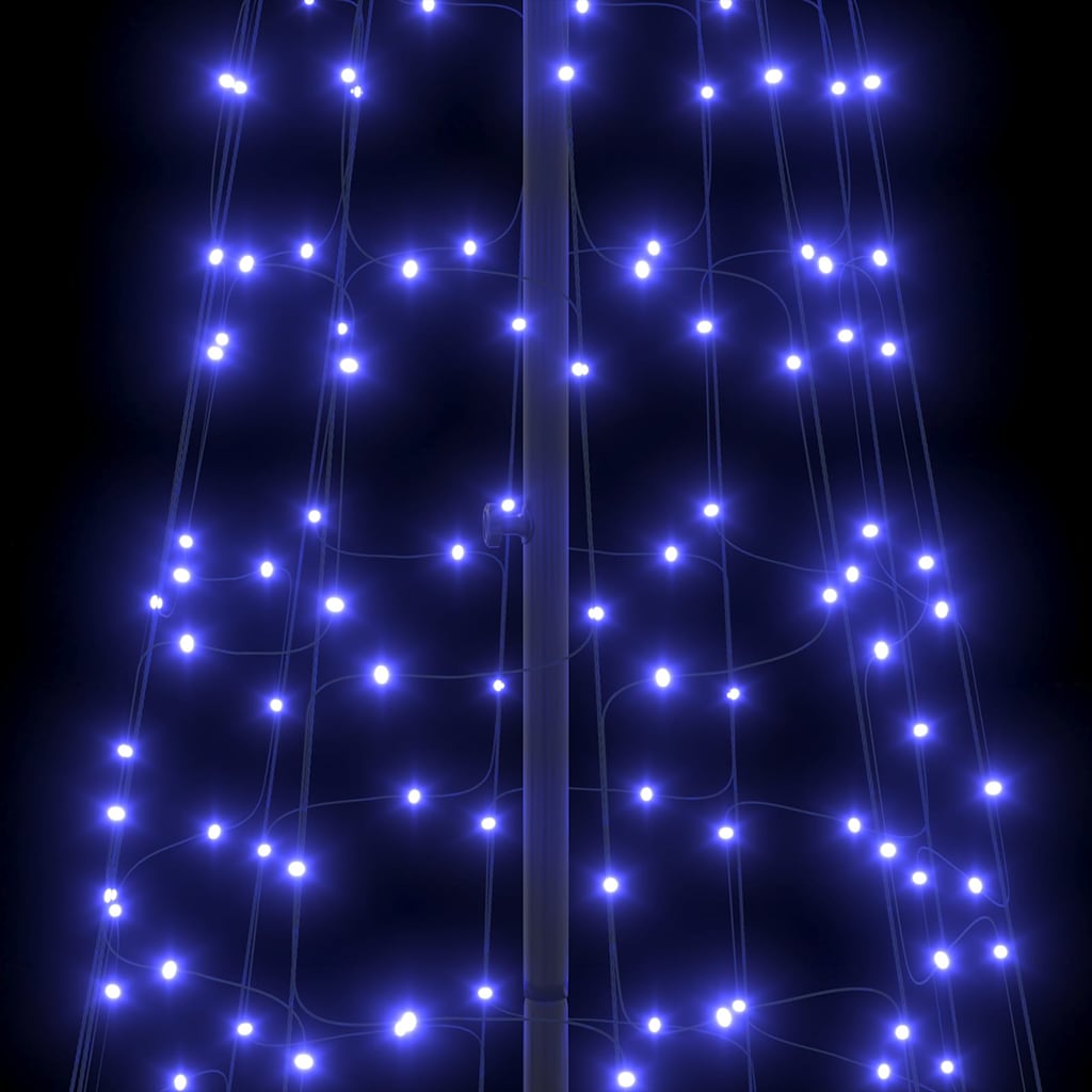 LED juletre med 800 LED med jordspyd Blå 400 cm Jern