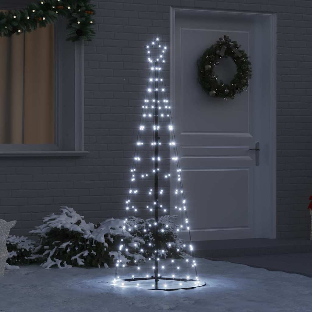 LED juletre med 390 LED med jordspyd Kaldhvit 250 cm Jern