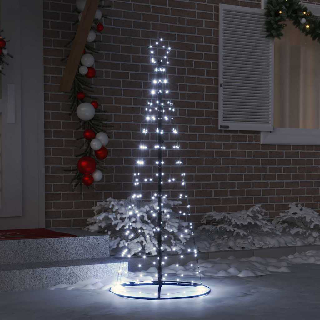 LED juletre med 390 LED med jordspyd Kaldhvit 250 cm Jern