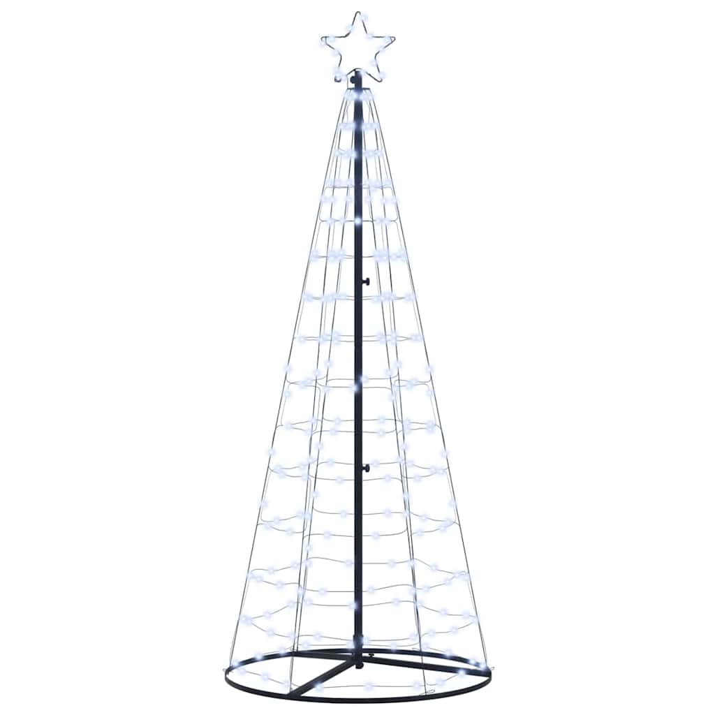 LED juletre med 390 LED med jordspyd Kaldhvit 250 cm Jern