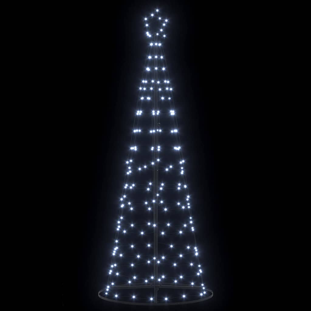 LED juletre med 390 LED med jordspyd Kaldhvit 250 cm Jern