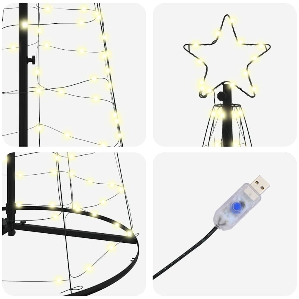 LED juletre med 800 LED med jordspyd Varmhvit 400 cm Jern