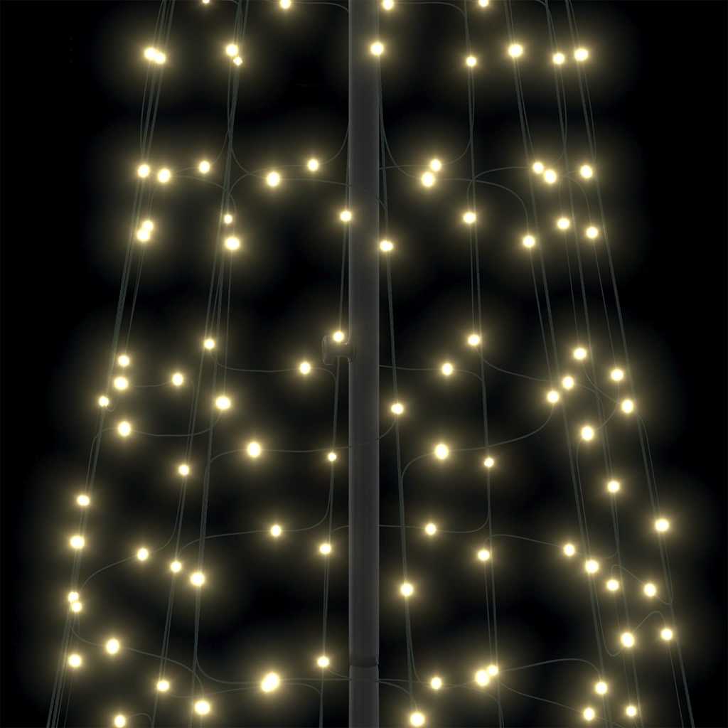 LED juletre med 800 LED med jordspyd Varmhvit 400 cm Jern