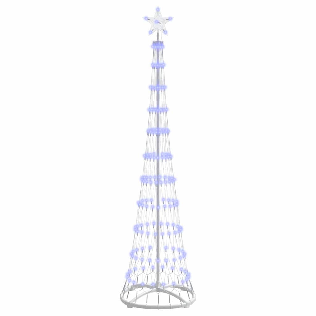 LED juletre med 230 LED Blå 138.5 x 138.5 x 399 cm Metall