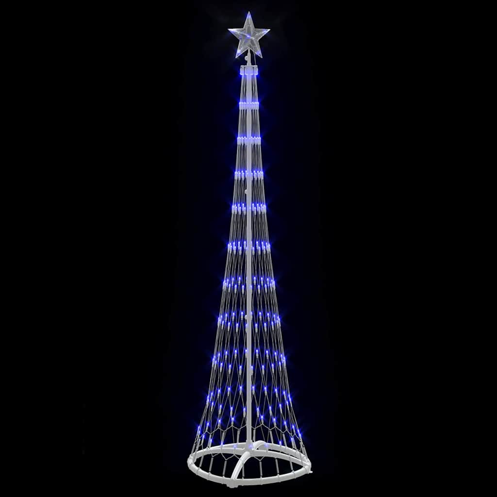 LED juletre med 230 LED Blå 138.5 x 138.5 x 399 cm Metall
