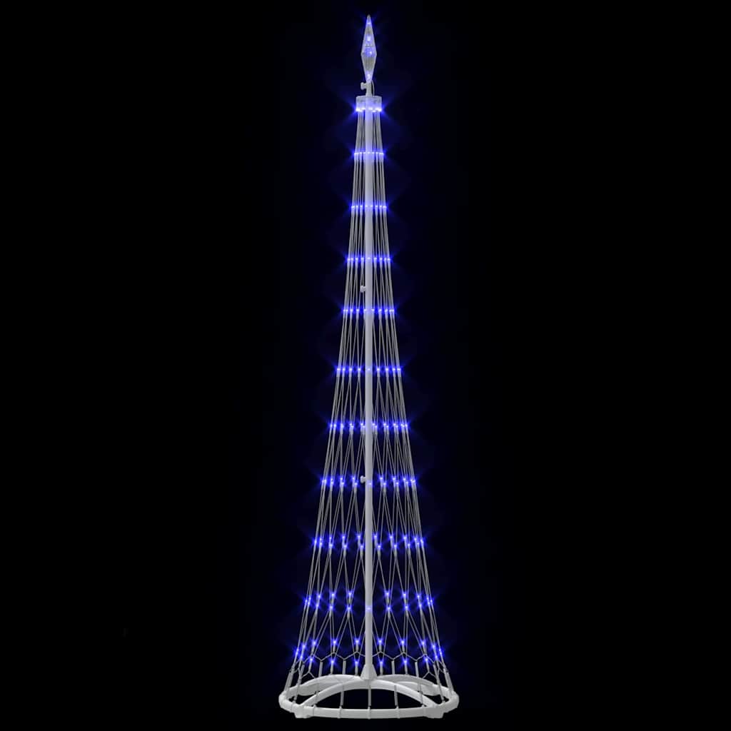 LED juletre med 230 LED Blå 138.5 x 138.5 x 399 cm Metall
