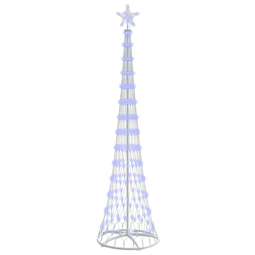 LED juletre med 290 LED Blå 138.5 x 138.5 x 399 cm Metall
