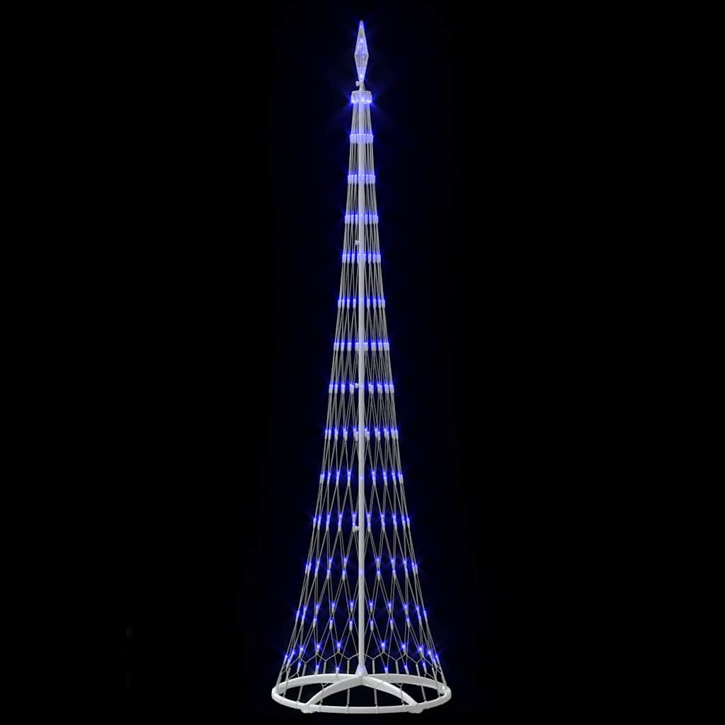 LED juletre med 290 LED Blå 138.5 x 138.5 x 399 cm Metall