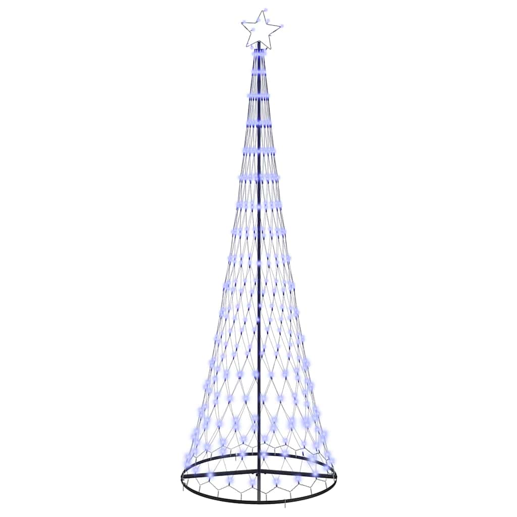 LED juletre med 350 LED Blå 138.5 x 138.5 x 399 cm Metall