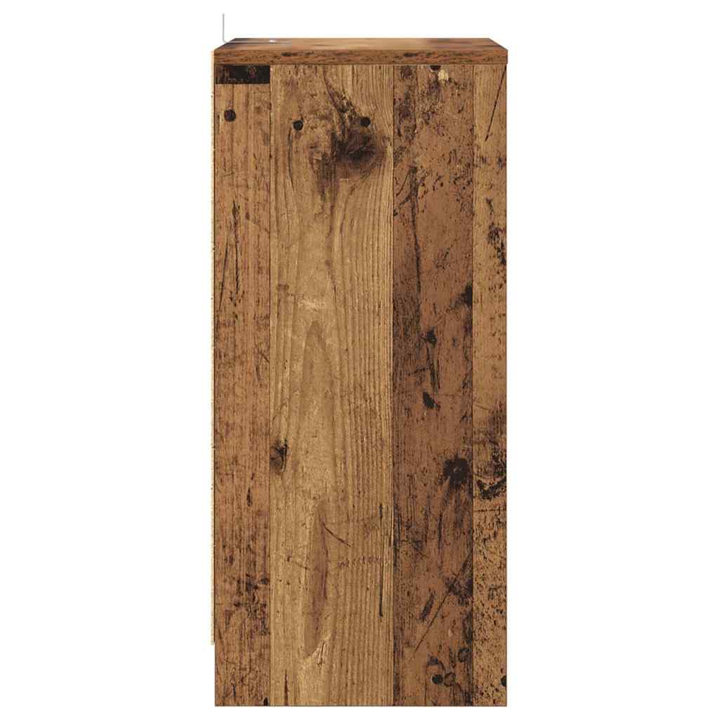 Nattbord 2 pcs Gamle tre 40 x 30 x 467 cm Konstruert tre