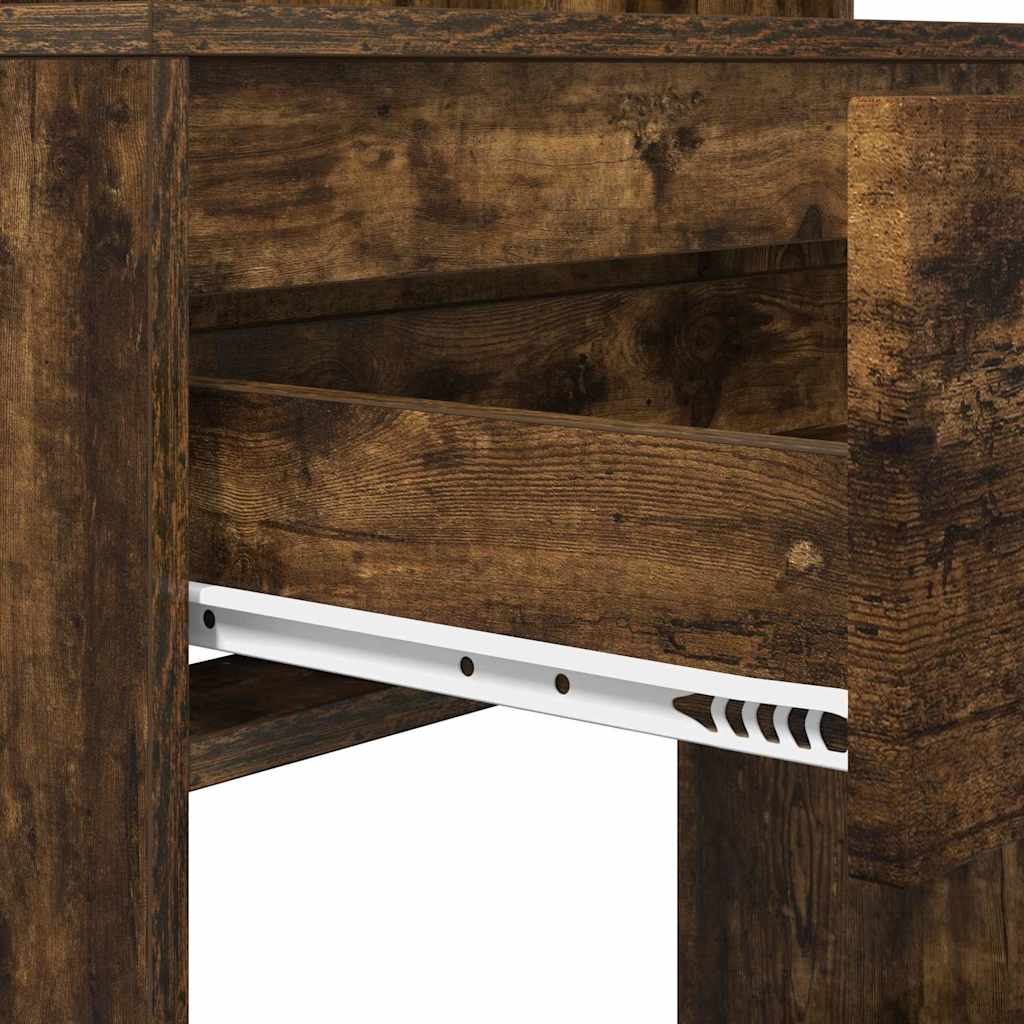 Soverom sminkebord Røkt eik 80 x 39,6 x 135 cm Konstruert tre