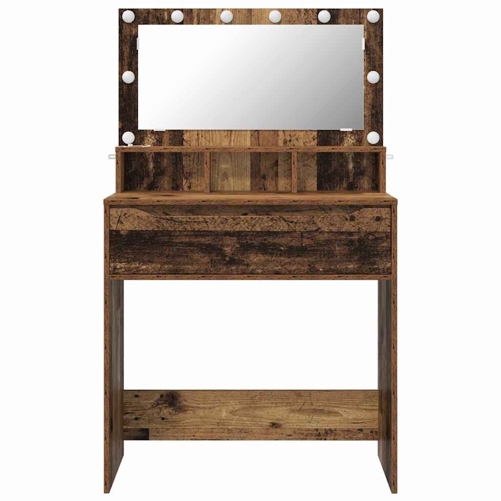 Soverom sminkebord Gamle tre 80 x 39,6 x 135 cm Konstruert tre