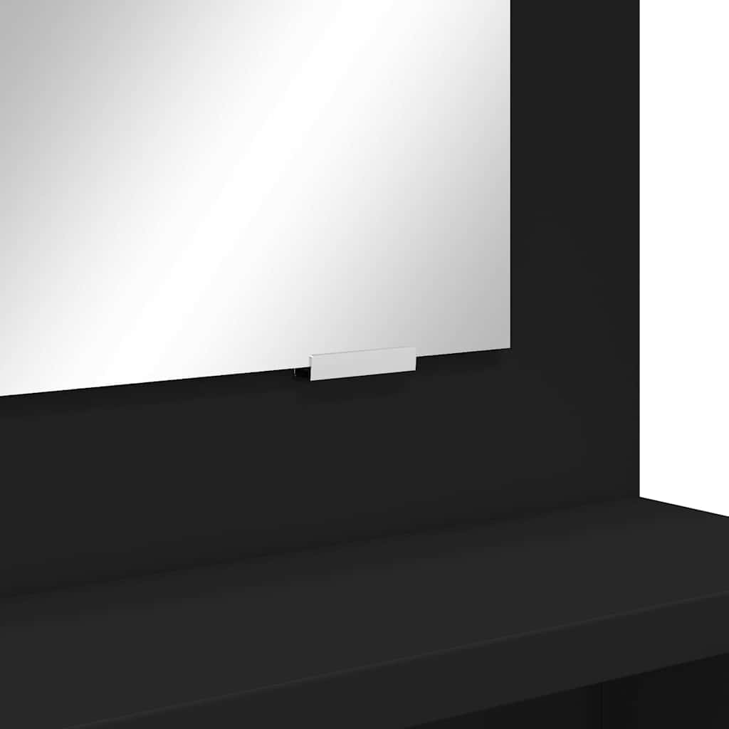 Soverom sminkebord Svart 80 x 39,6 x 135 cm Konstruert tre