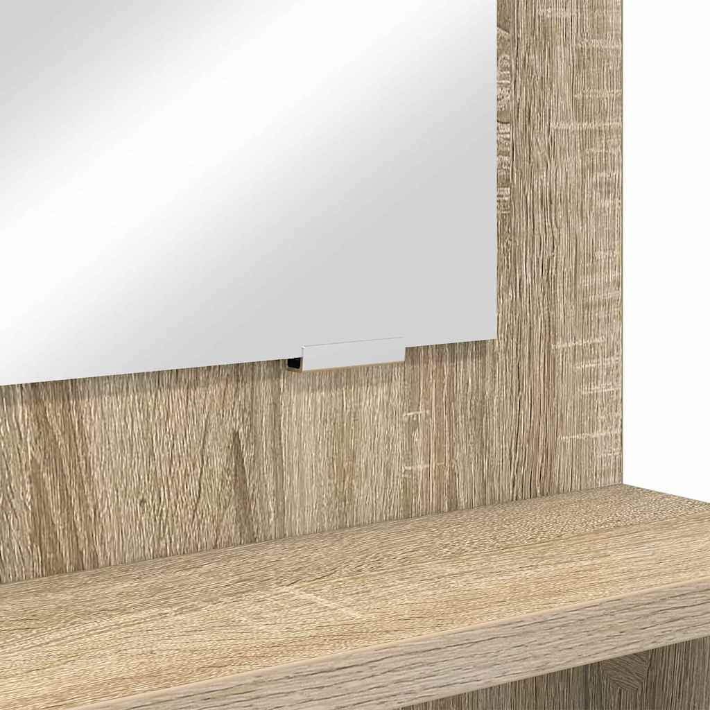 Soverom sminkebord Sonoma eik 80 x 39,6 x 135 cm Konstruert tre