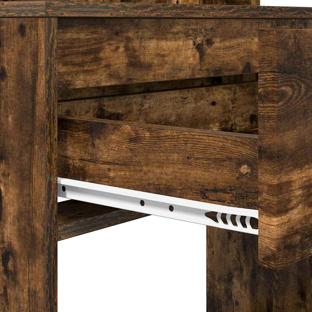 Soverom sminkebord Røkt eik 80 x 39,6 x 135 cm Konstruert tre