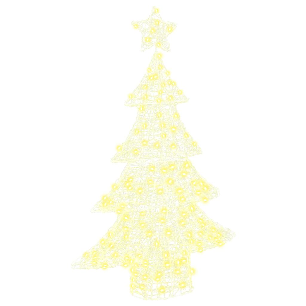 Juletre med 100 LED Varmhvit 120 cm Akryl