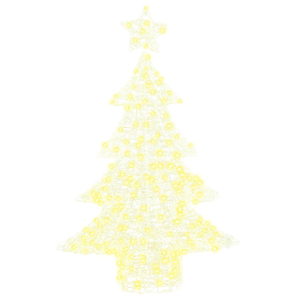 Juletre med 100 LED Varmhvit 120 cm Akryl