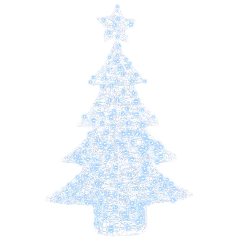 Juletre med 100 LED Kaldhvit 120 cm Akryl