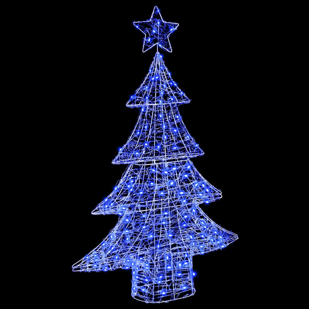 Juletre med 100 LED Blå 120 cm Akryl