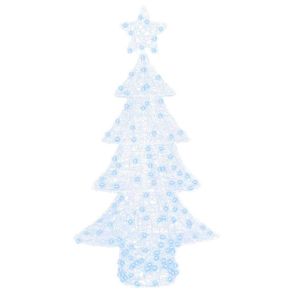 Juletre med 160 LED Kaldhvit 150 cm Akryl