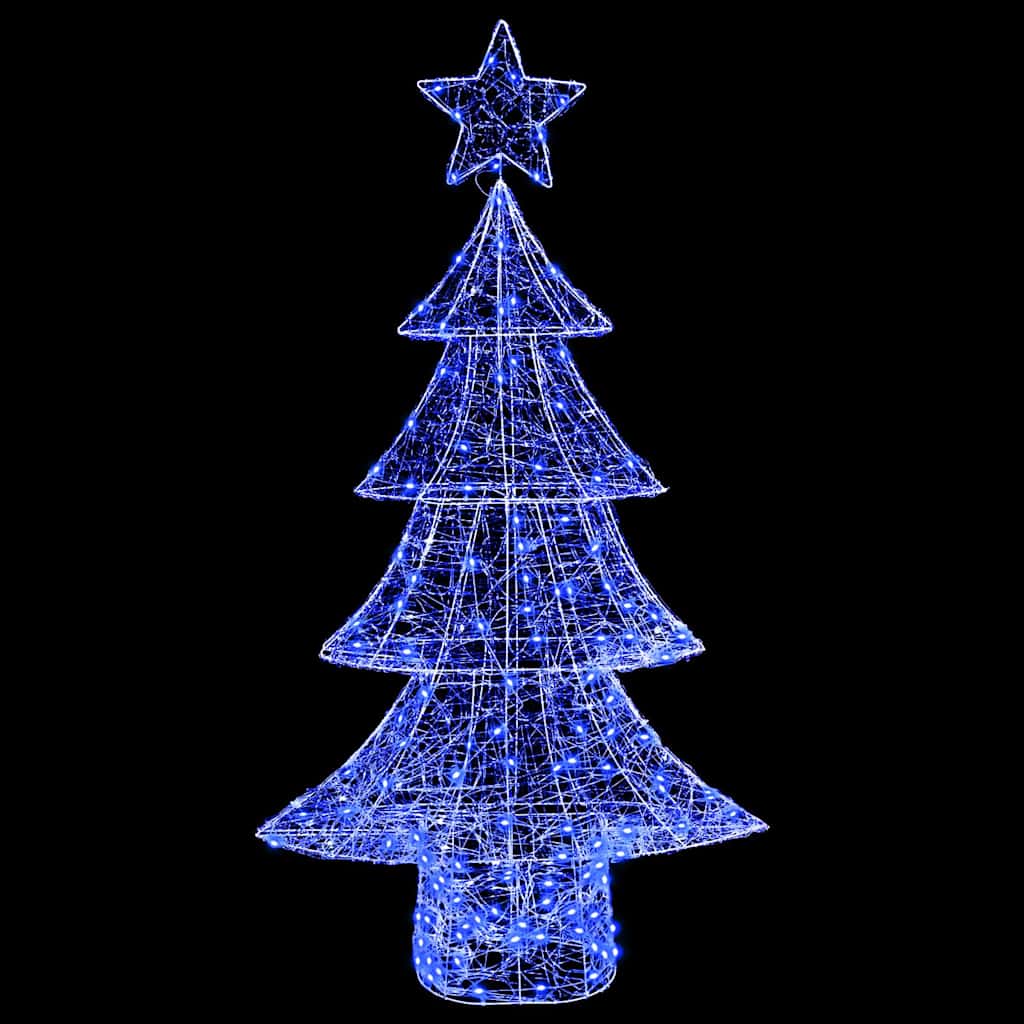 Juletre med 160 LED Blå 150 cm Akryl