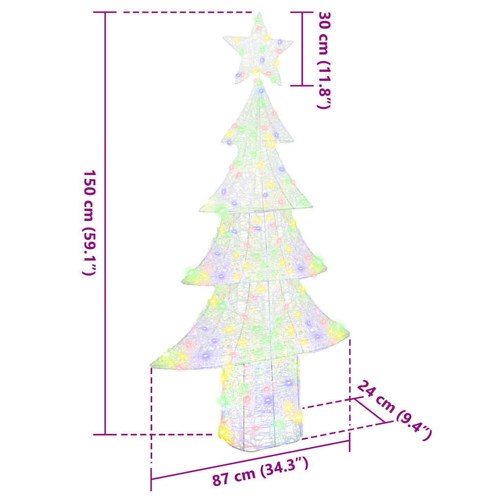 Julepynt Flerfarget 180 cm