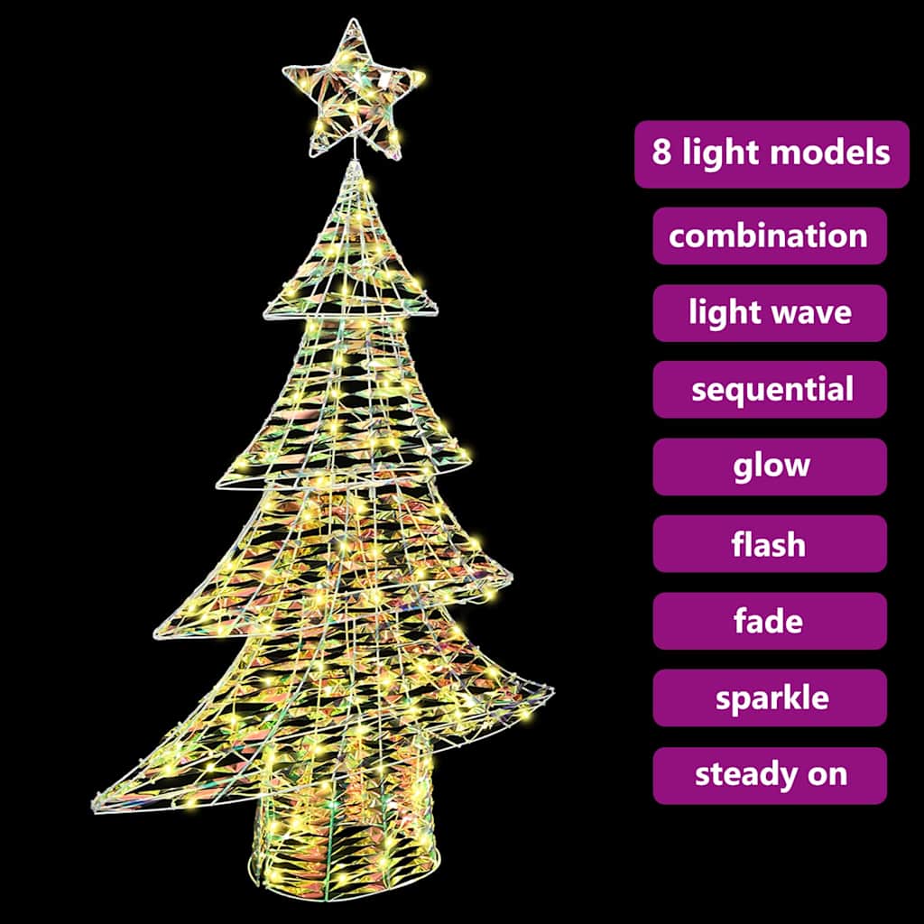 Juletre med 120 LED Varmhvit 120 cm PET