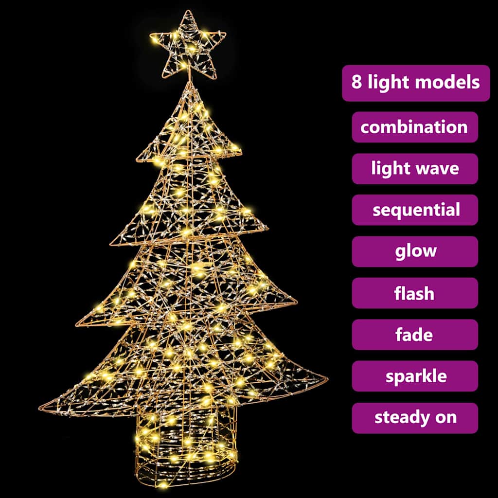 Juletre med 120 LED Varmhvit 120 cm PET