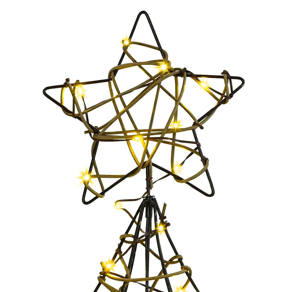 Juletre med 120 LED Varmhvit 120 cm Rotting