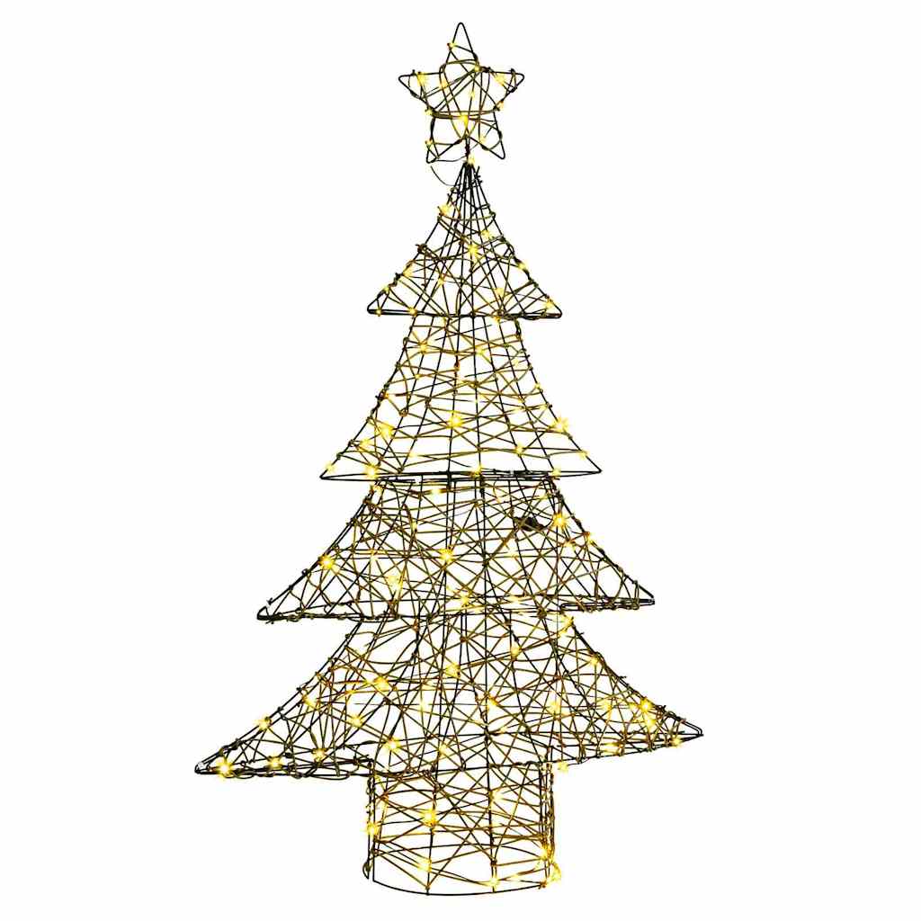 Juletre med 120 LED Varmhvit 120 cm Rotting