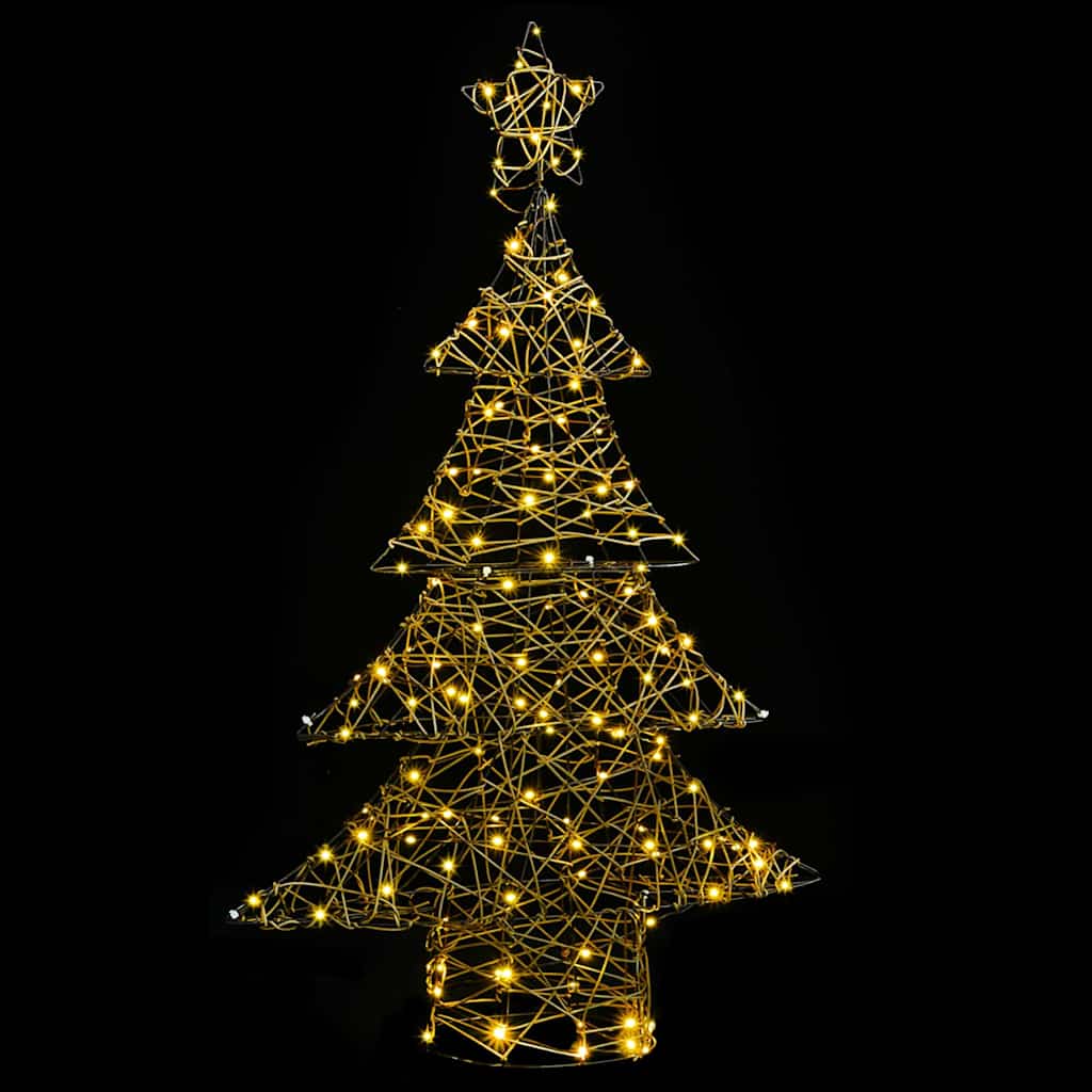Juletre med 120 LED Varmhvit 120 cm Rotting