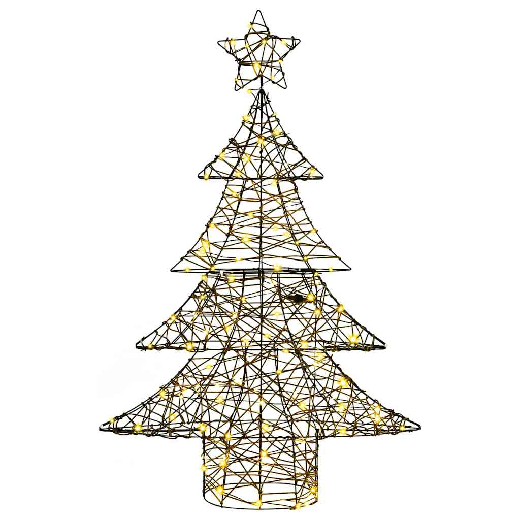 Juletre med 120 LED Varmhvit 120 cm Rotting