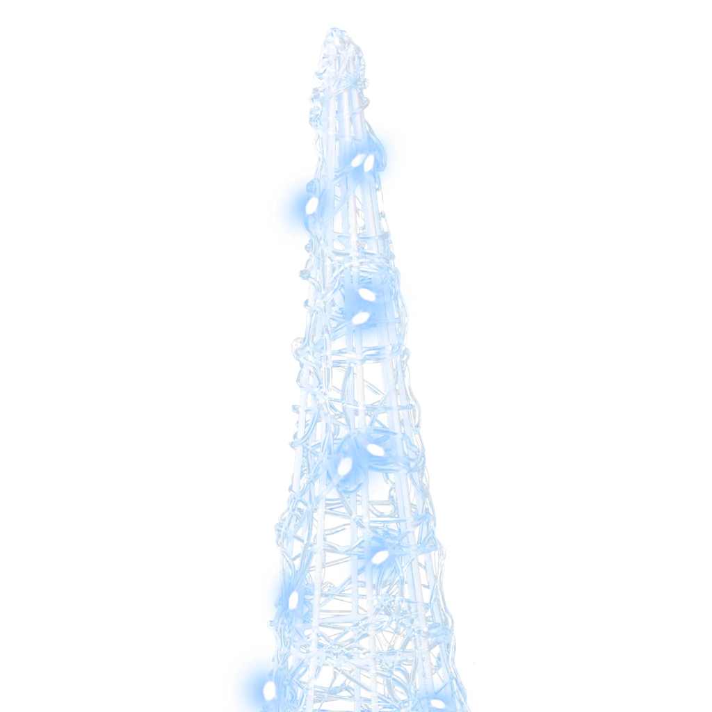 Juletre med 90 LED 3 pcs Kaldhvit 40 cm 60 cm 80 cm Akryl