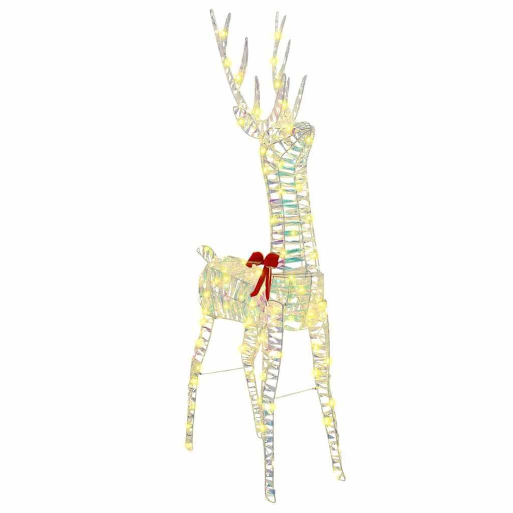 3D reinsdyr Varmhvit 128 cm PET